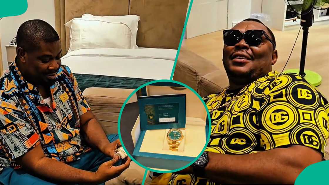 Don Jazzy buys N97m wristwatch for friend. Don Jazzy buys N97m wristwatch for friend.