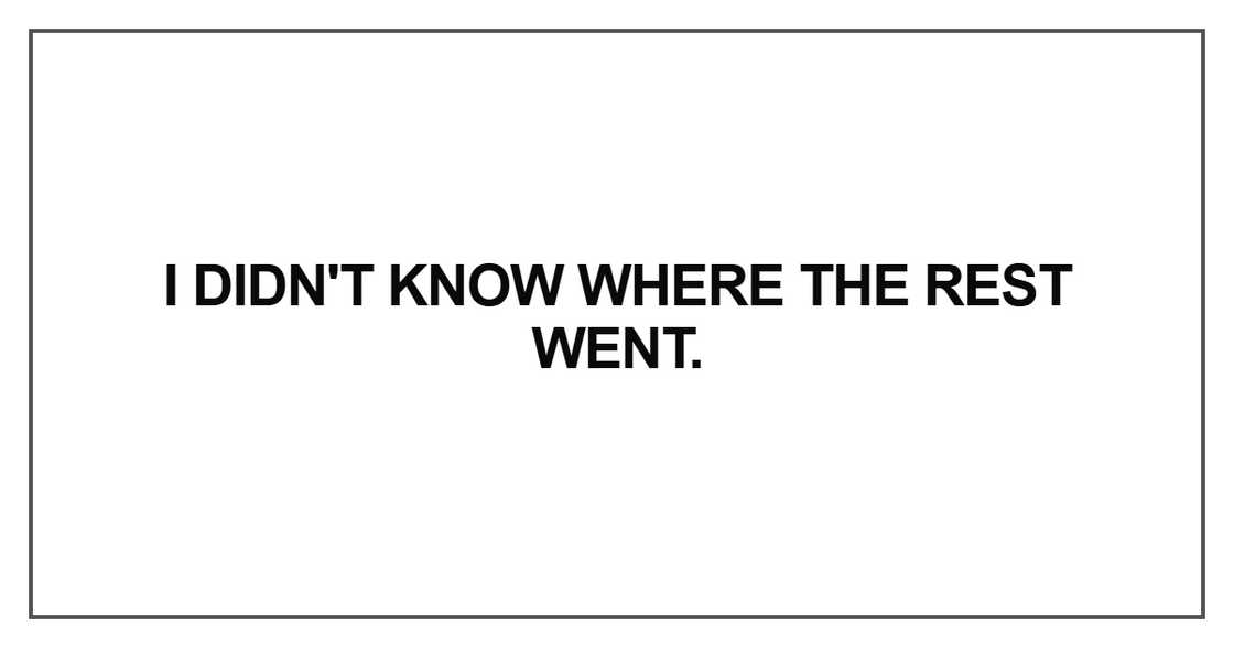 I didn't know I didn't know