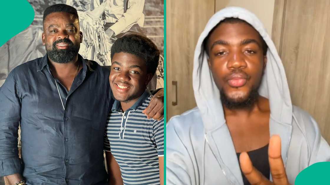 Kunle Afolayan's son shares romantic video with lady as he shuts down rumours.