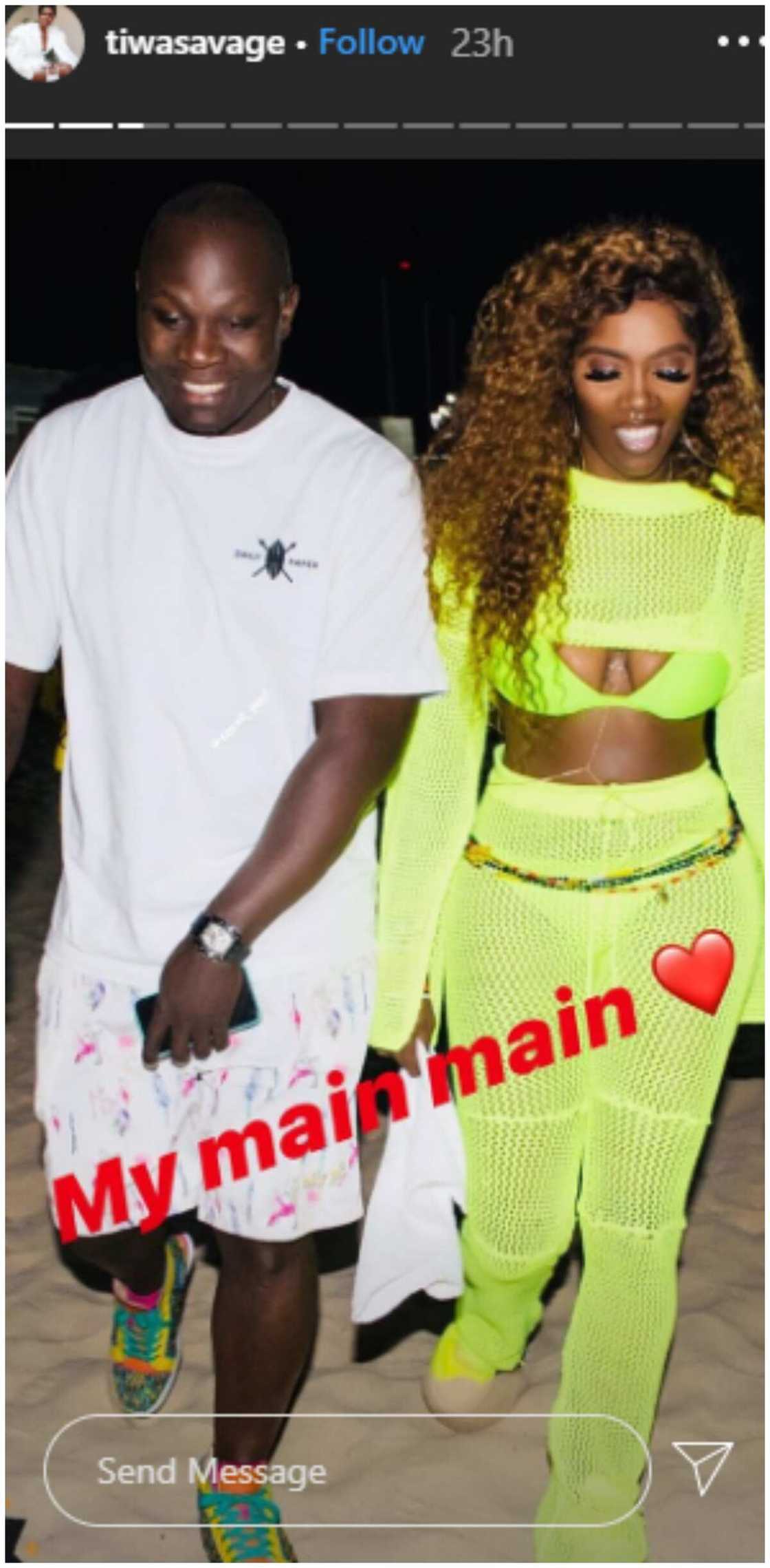 Tiwa Savage and her man Tiwa Savage and her man