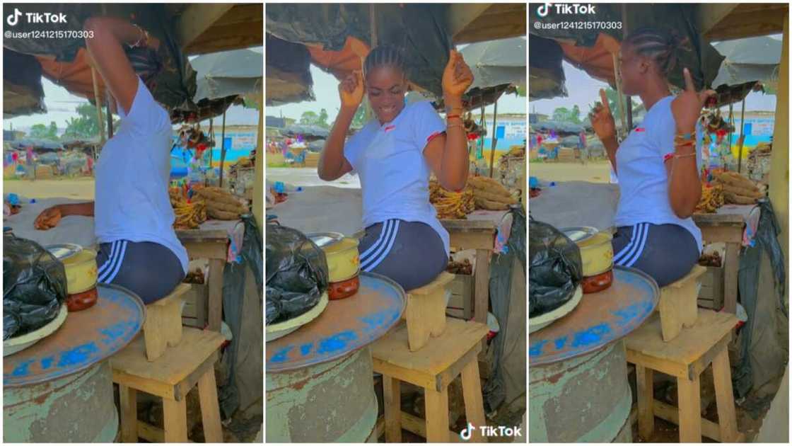 Young lady dancing in the market/pretty TikToker got praised. Young lady dancing in the market/pretty TikToker got praised.