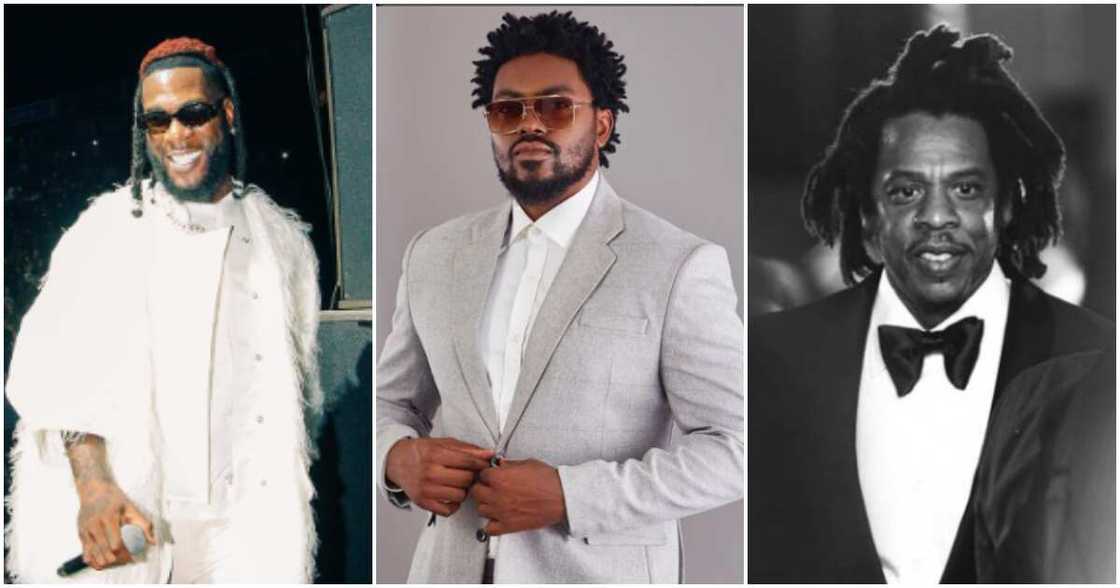 Burna Boy, Tayo Faniran and Jay Z Burna Boy, Tayo Faniran and Jay Z