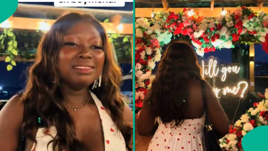 Nigerian lady accepts marriage proposal from her ex-boyfriend.