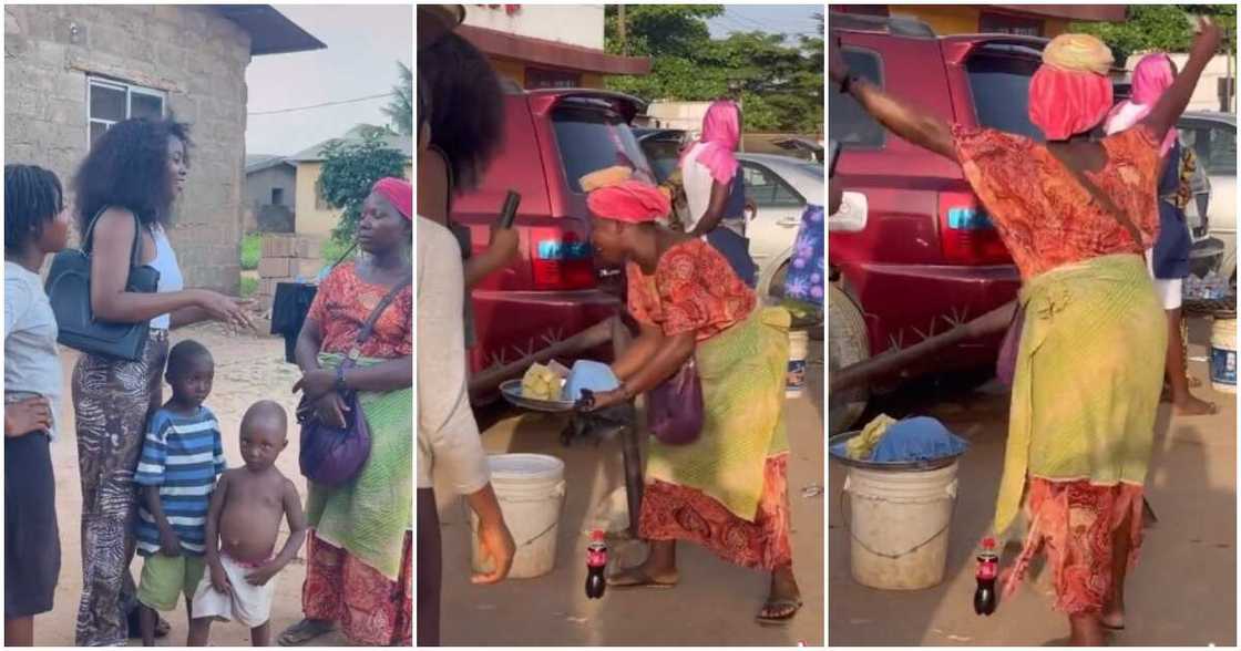 Hawker and her kid, hawker gifted cash, lady pays house rent for hawker, hawker gets help Hawker and her kid, hawker gifted cash, lady pays house rent for hawker, hawker gets help