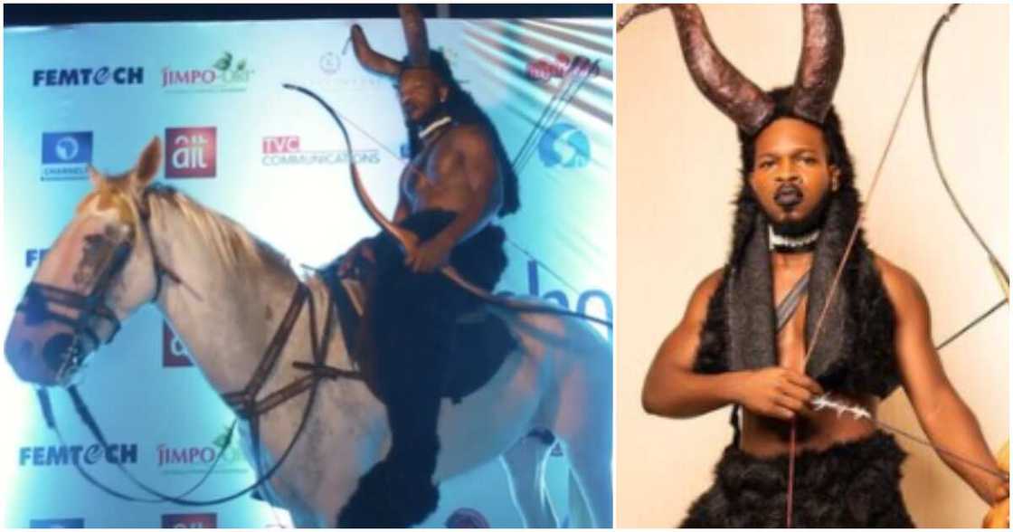 Broda Shaggi's costume turns heads Broda Shaggi's costume turns heads