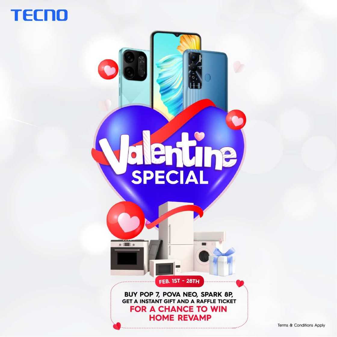 Love is still in the Air with TECNO’s Special Valentine Promo