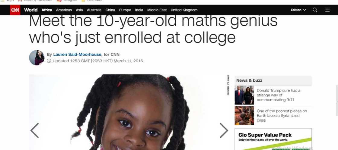 Celebrating British-Nigerian genius Esther Okade who bags PhD before 14, plans to own a bank by 15 Celebrating British-Nigerian genius Esther Okade who bags PhD before 14, plans to own a bank by 15