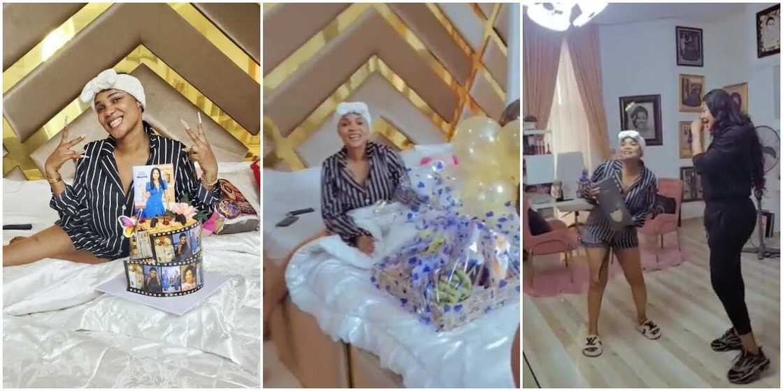 Iyabo Ojo colleagues, staff ‘ambush’ her with birthday gifts Iyabo Ojo colleagues, staff ‘ambush’ her with birthday gifts
