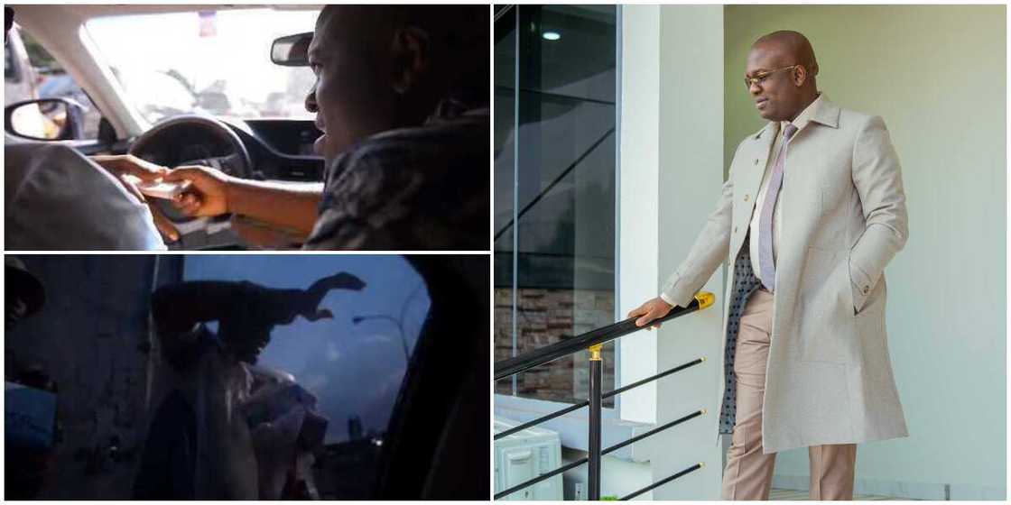 Nigerian man puts smile on face of handkerchief hawker of 7 years. gifts him N100k in viral video Nigerian man puts smile on face of handkerchief hawker of 7 years. gifts him N100k in viral video