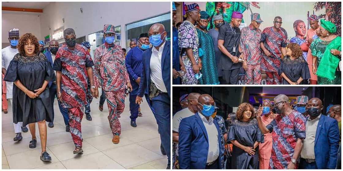Osun deputy governor storms cinema to watch Toyin Abraham's new movie Osun deputy governor storms cinema to watch Toyin Abraham's new movie