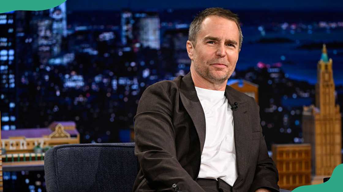 Sam Rockwell appears on a television show