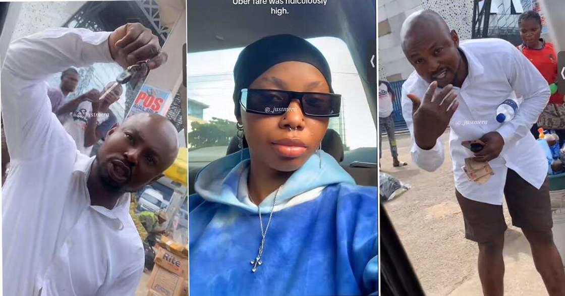 Lady shares video of man begging for her attention in public bus Lady shares video of man begging for her attention in public bus