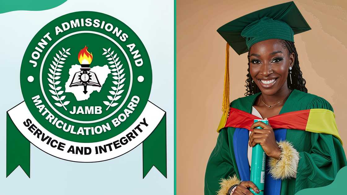 JAMB logo and a Food Science and Technology graduate from Federal University of Agriculture Abeokuta, Nigeria.