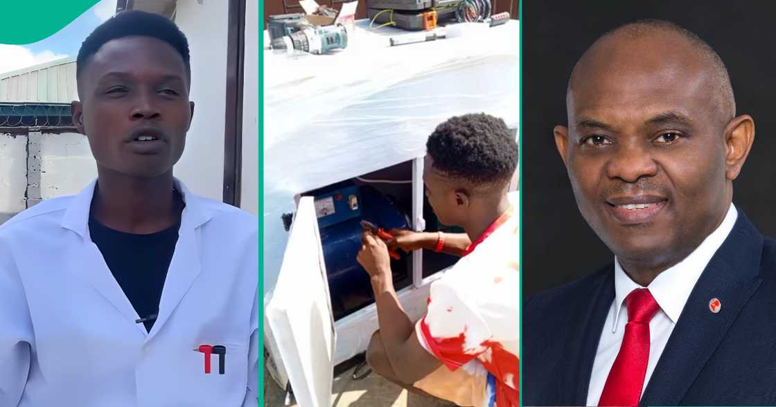 Nigerian billionaire businessman gives $5,000 to graduate Oyekunle Michael who built a fuelless generator