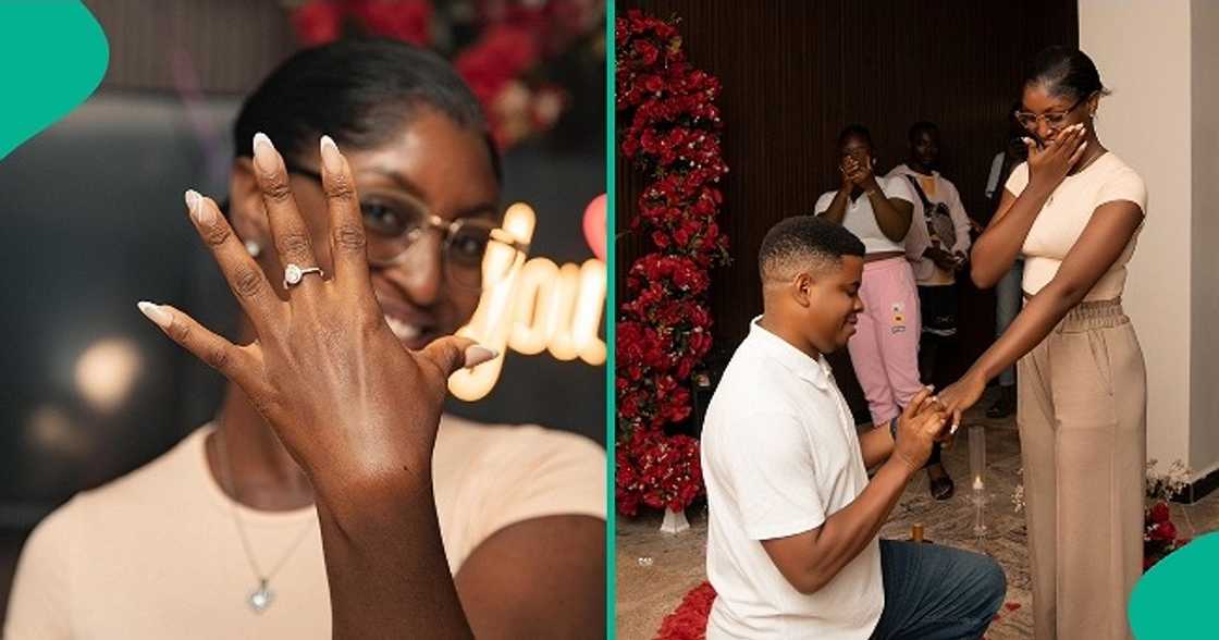 Lady's romantic chat trends as man proposes to her just 7 months after they met trends online. Lady's romantic chat trends as man proposes to her just 7 months after they met trends online.