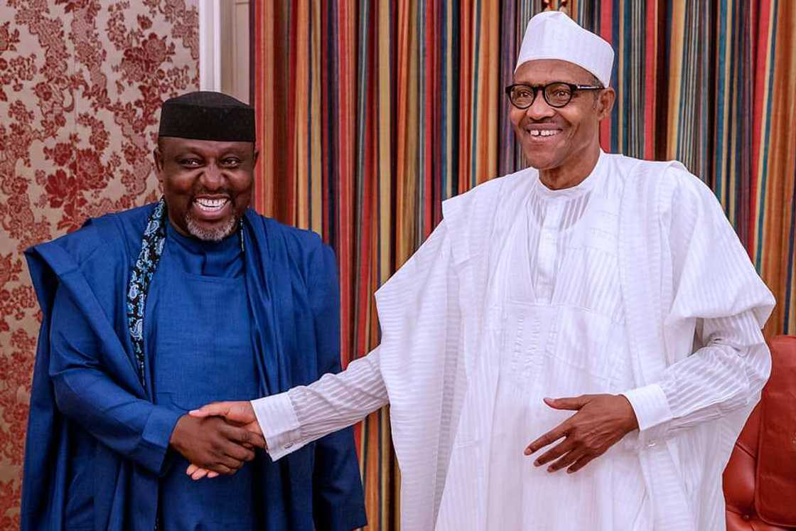 Okorocha and Buhari Okorocha and Buhari