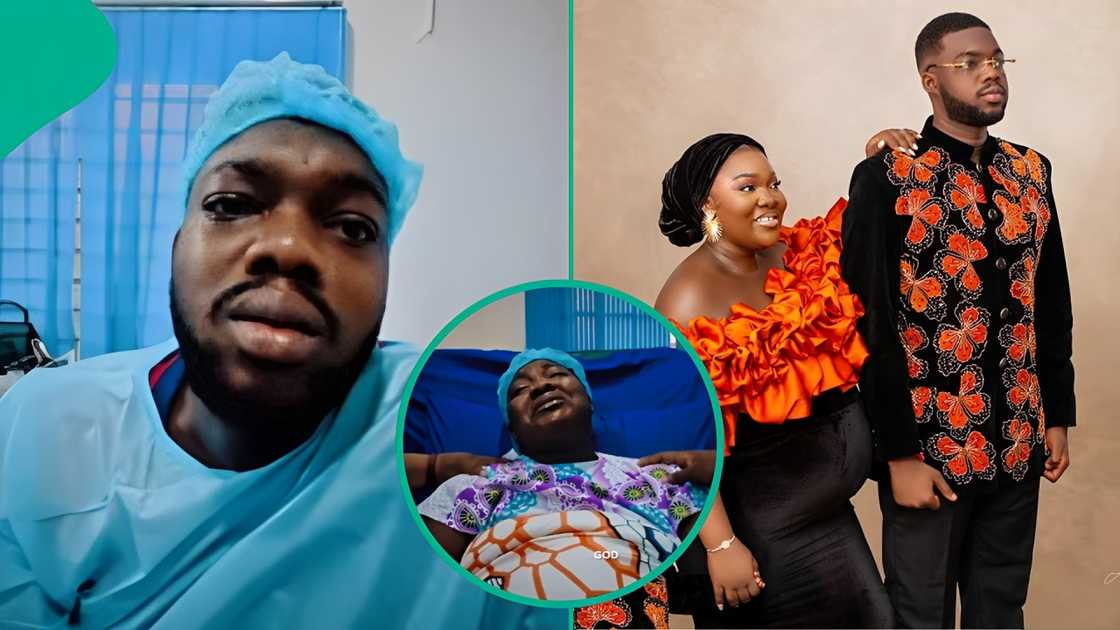 Cute Abiola's wife welcomes their second child via surgery.