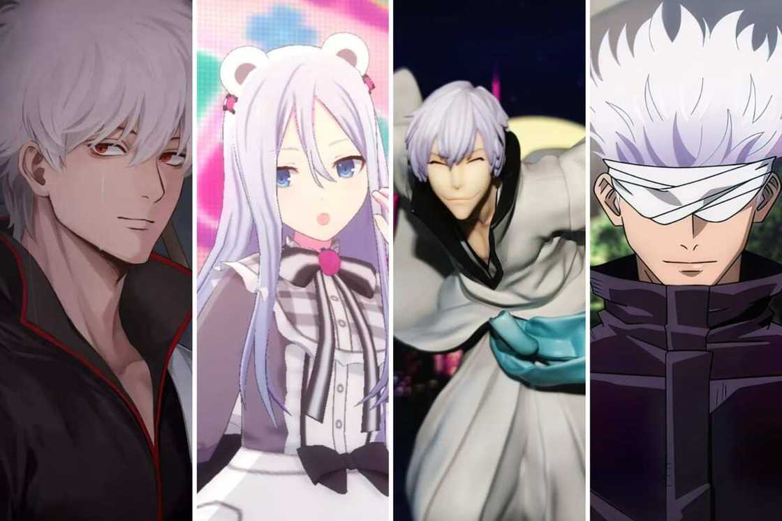 Anime characters with long white hair Anime characters with long white hair