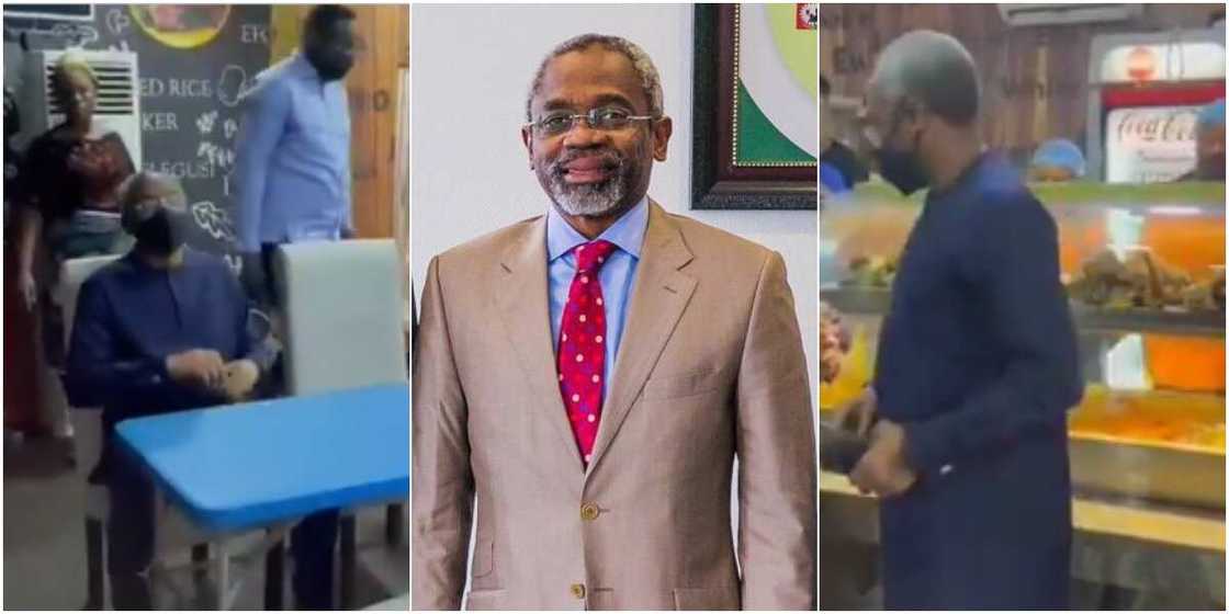 Massive reactions as House of Reps speaker Femi Gbajabiamila visits restaurant to eat amala and ewedu Massive reactions as House of Reps speaker Femi Gbajabiamila visits restaurant to eat amala and ewedu