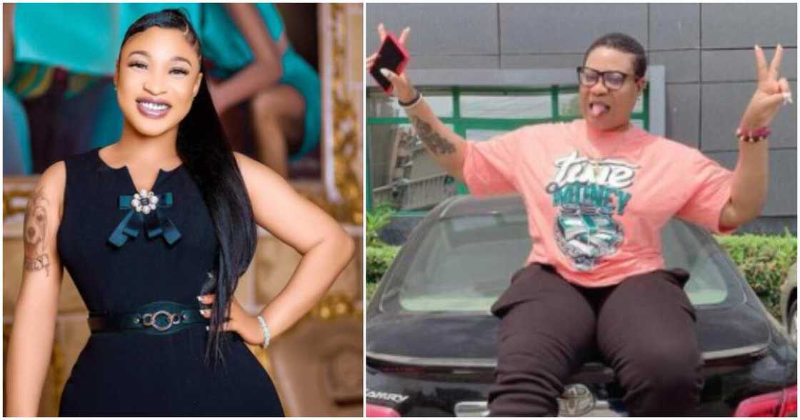 Tonto Dikeh and Nkechi Blessing Tonto Dikeh and Nkechi Blessing