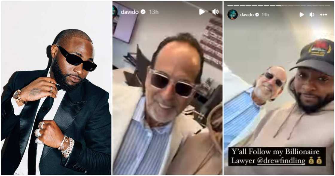 Davido and popular American lawyer Drew Findling