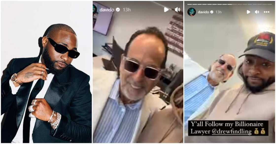Davido and popular American lawyer Drew Findling Davido and popular American lawyer Drew Findling