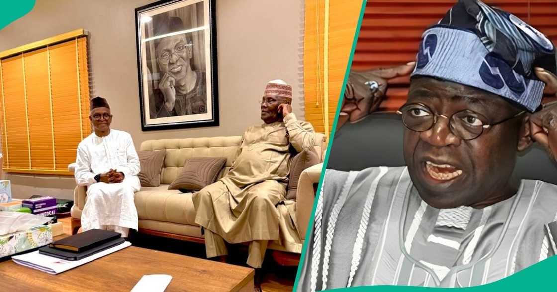 In a recent meeting, Atiku Abubakar and ex-Kaduna governor Nasir El-Rufai discussed strategies amid efforts to unseat President Tinubu in 2027. In a recent meeting, Atiku Abubakar and ex-Kaduna governor Nasir El-Rufai discussed strategies amid efforts to unseat President Tinubu in 2027.