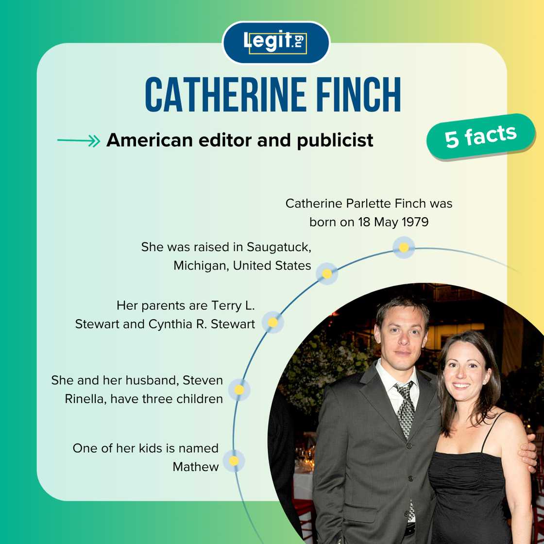 Fast facts about Steven Rinella's wife, Catherine Finch. Fast facts about Steven Rinella's wife, Catherine Finch.