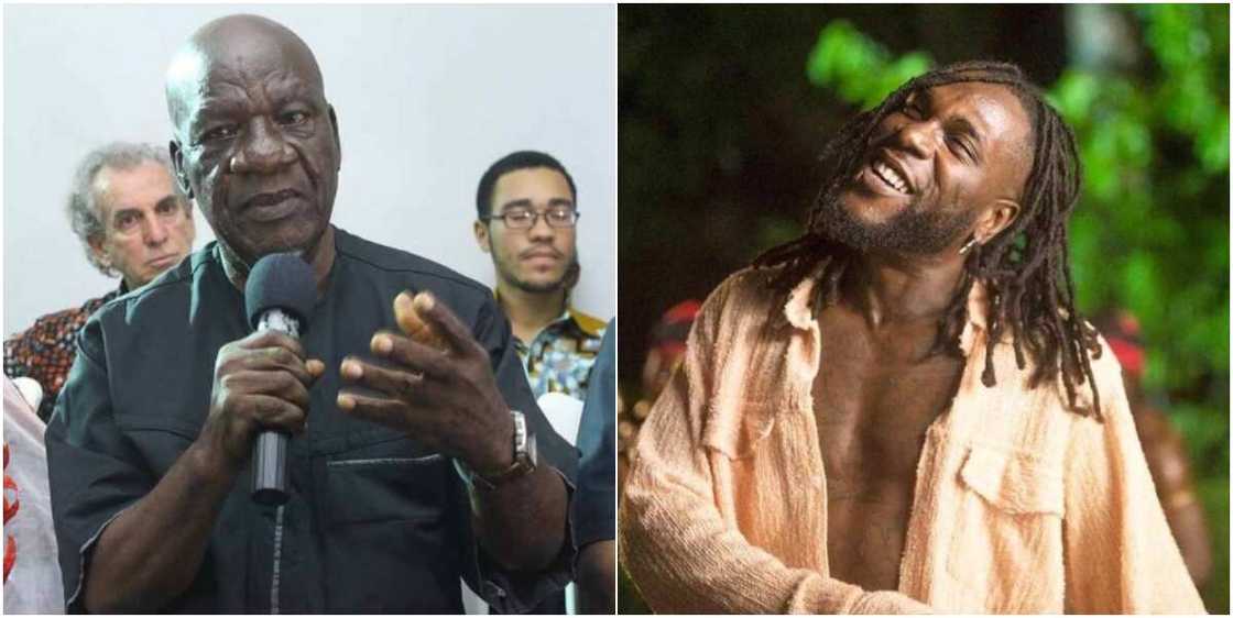 Burna Boy's Grandfather Speaks on Singer Winning the Grammy, Claimed his Prediction came True