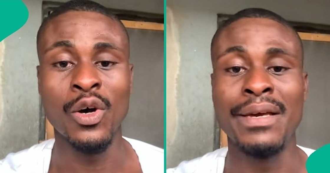 Man cries uncontrollably after getting N400,000 from lady.