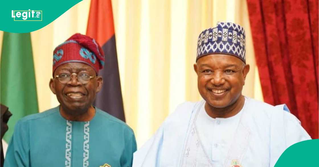 Shugaba Tinubu tare da Atiku Bagudu.