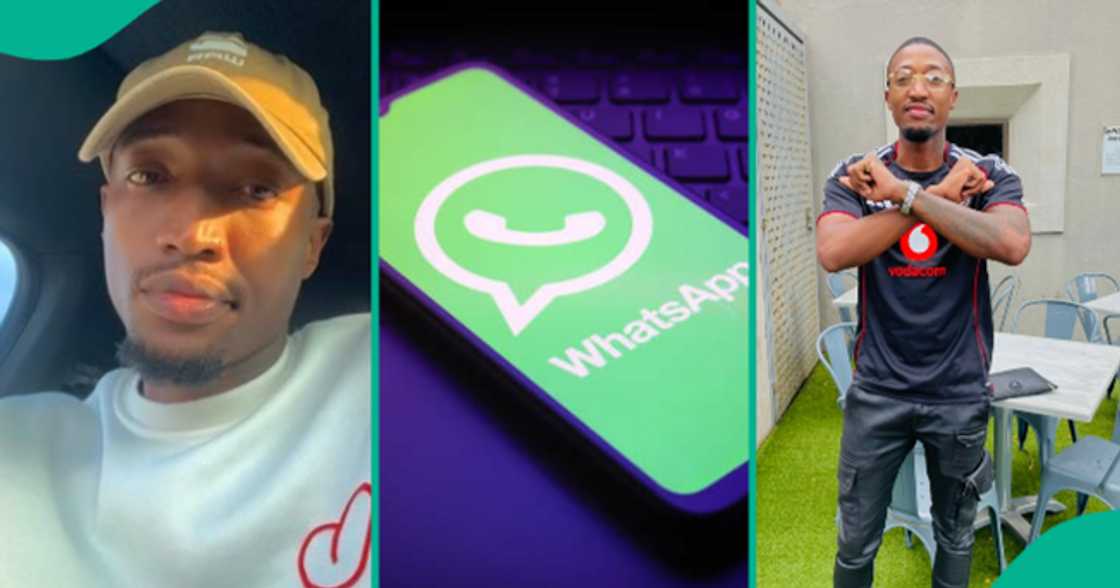 Dad posts the message that he received from his daughter on WhatsApp.