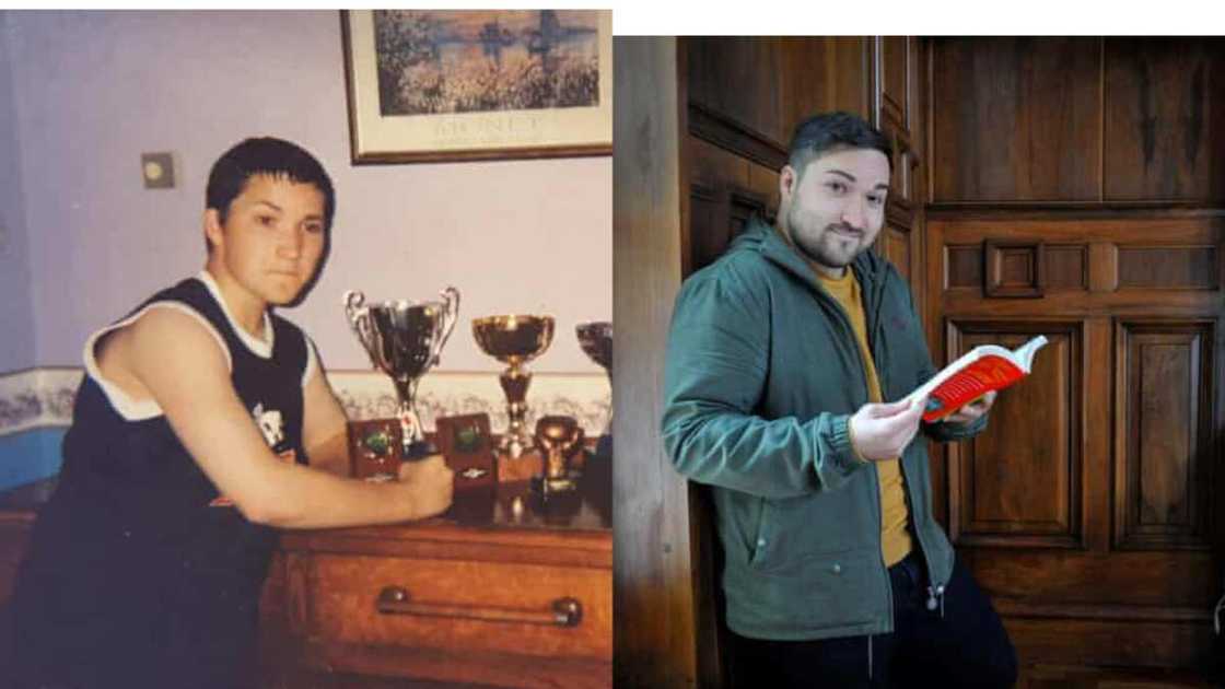 Oliver sykes showing how he was when he was young and old Oliver sykes showing how he was when he was young and old