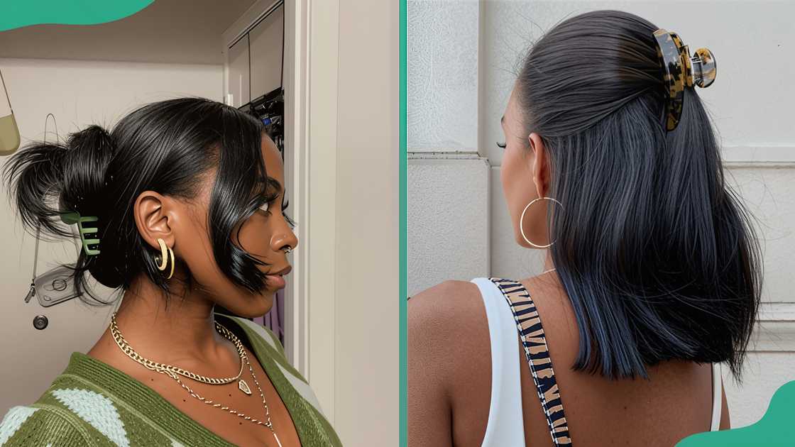 Claw clip updos Claw clip updos