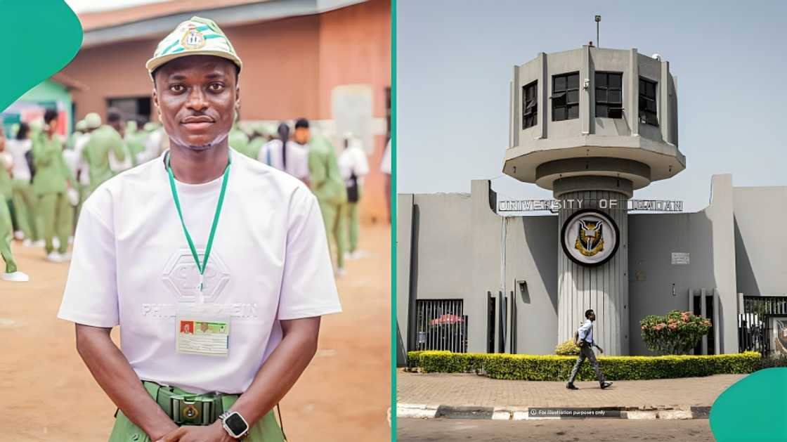 University of Ibadan corps member flaunts items received at NYSC POP
