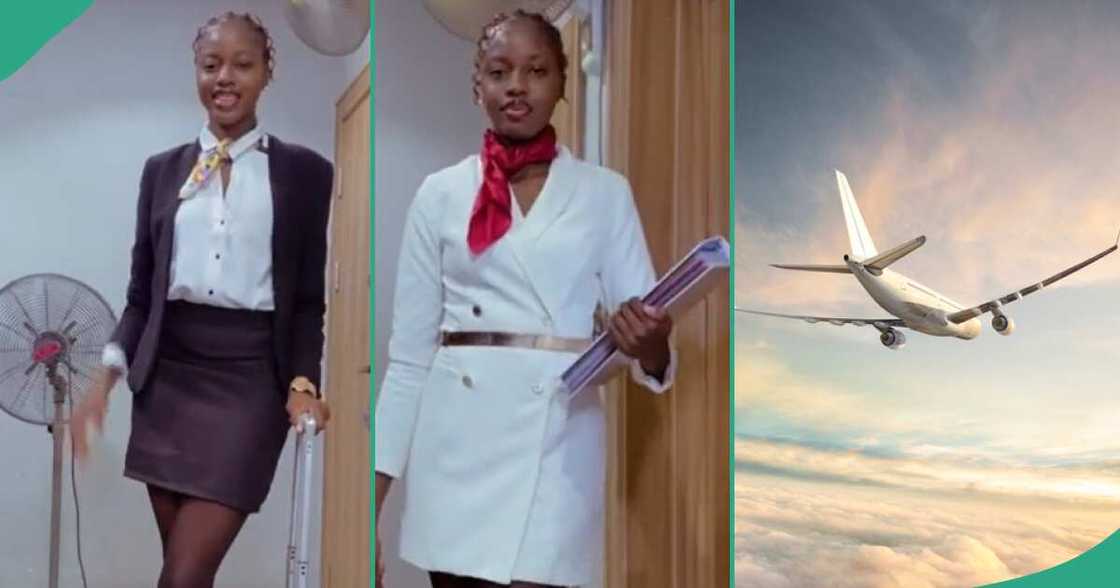 Lady gains admission into aviation school.