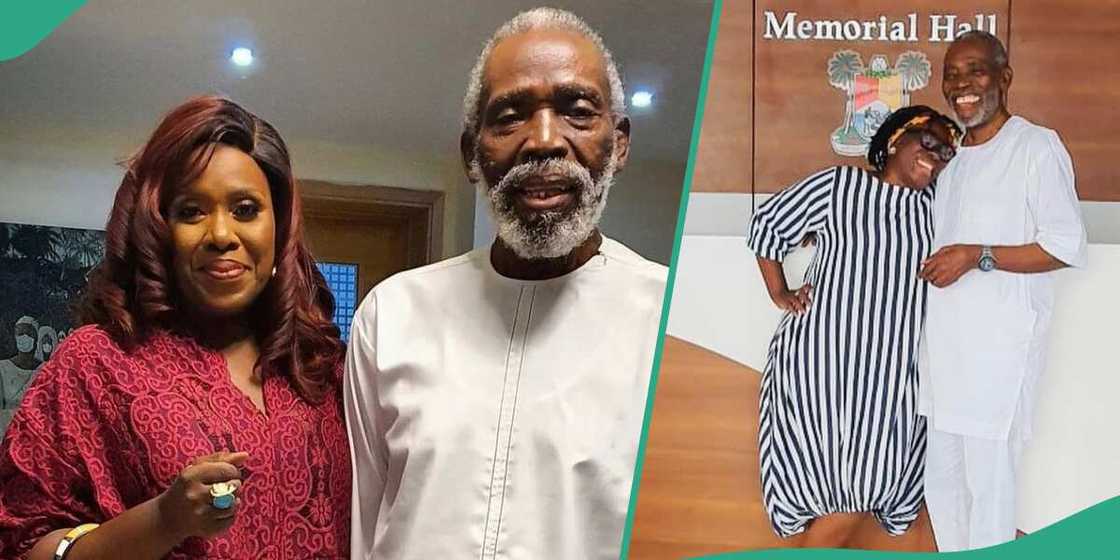 Joke Silva marks husband's birthday. Joke Silva marks husband's birthday.