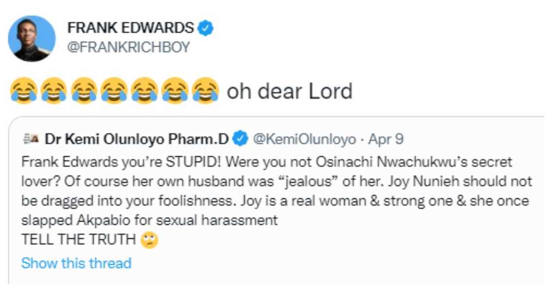 Frank Edwards tweet. Frank Edwards tweet.