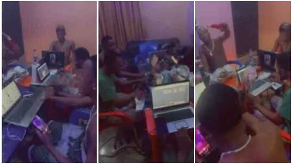 All of them had laptops. All of them had laptops.