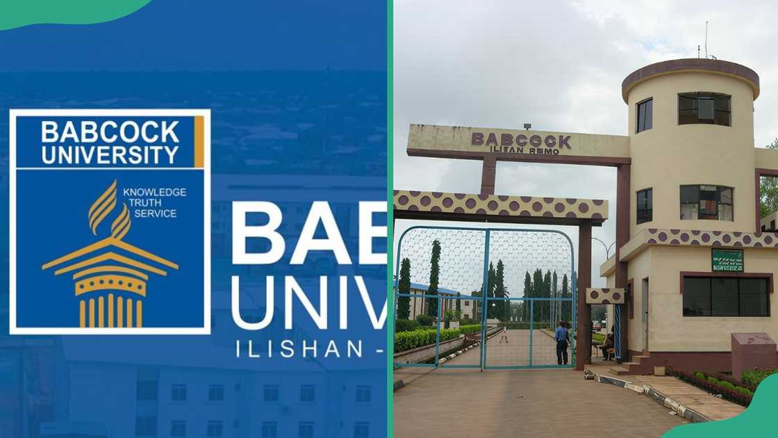 Babcock University logo and entrance gate Babcock University logo and entrance gate