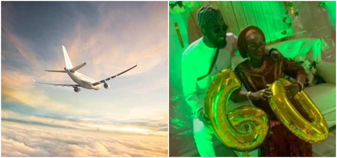 Nigerian man living abroad surprises his mum on her 60th birthday, flies into Nigeria to be with her Nigerian man living abroad surprises his mum on her 60th birthday, flies into Nigeria to be with her