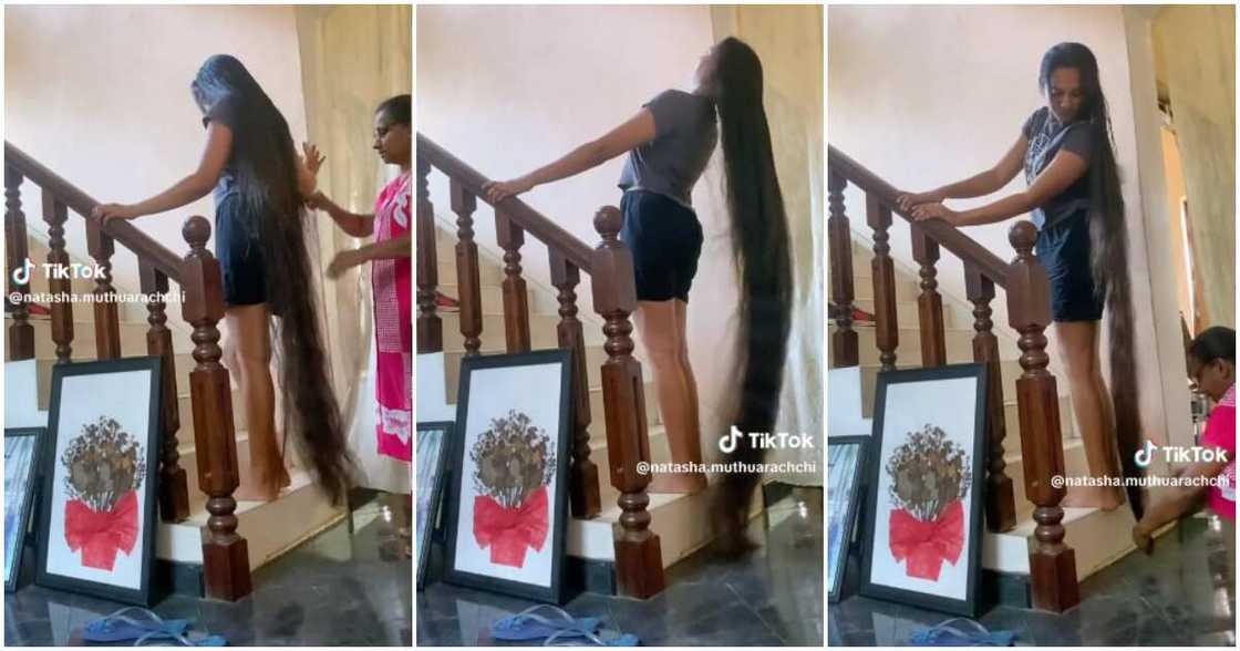 Natasha Muthuarachchi, lady with long hair Natasha Muthuarachchi, lady with long hair