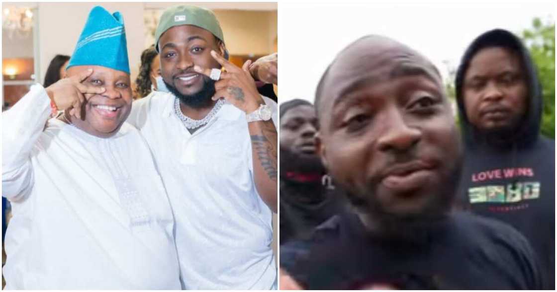 Davido and his uncle senator Adeleke