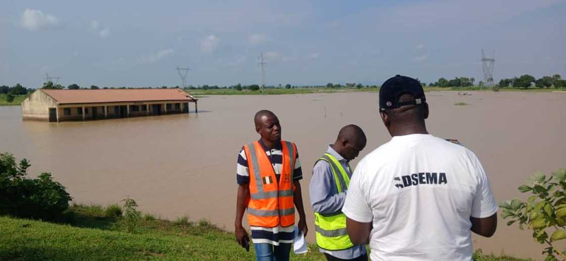 Wata makarata da ambaliya ta cinye a Adamawa Wata makarata da ambaliya ta cinye a Adamawa