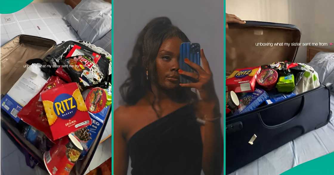 Lady shows what her sister sent to her from the UK Lady shows what her sister sent to her from the UK