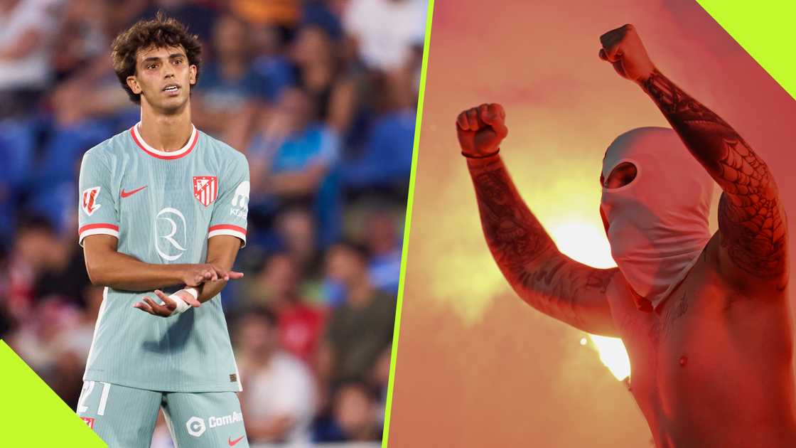 Joao Felix was targeted by some irate Atletico Madrid fans. Joao Felix was targeted by some irate Atletico Madrid fans.