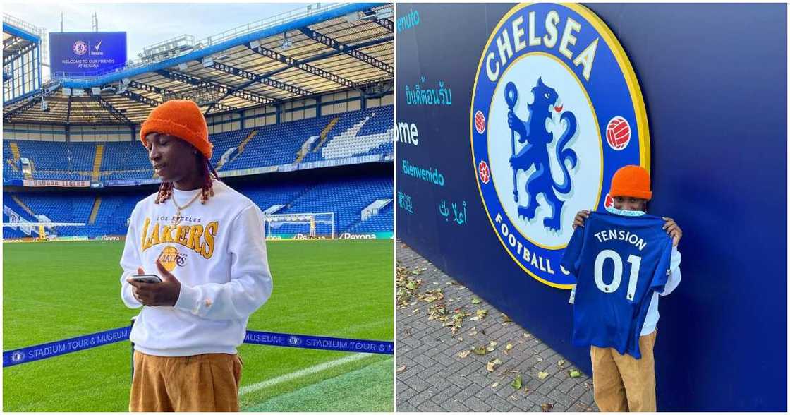 Bella Shmurda, Stamford Bridge, Chelsea Bella Shmurda, Stamford Bridge, Chelsea