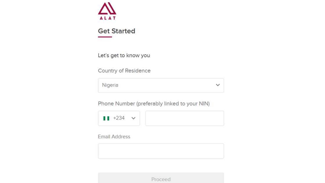 Wema Bank's ALAT application page. Wema Bank's ALAT application page.