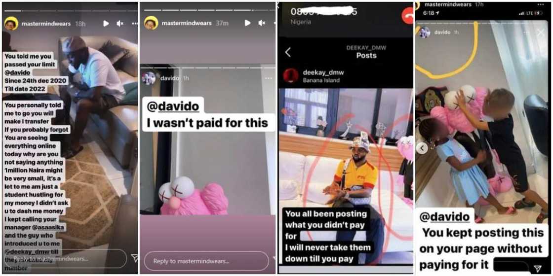 Unilag student accuses Davido of owing N1m Unilag student accuses Davido of owing N1m
