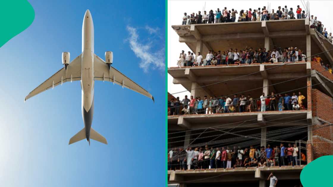 Military plane crashes in Bangladesh. Military plane crashes in Bangladesh.